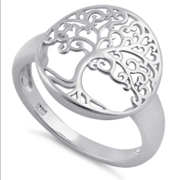 925 STERLING SILVER Tree Of Life Fashion Ring-Sizes 3-15 - Picture 12 of 15